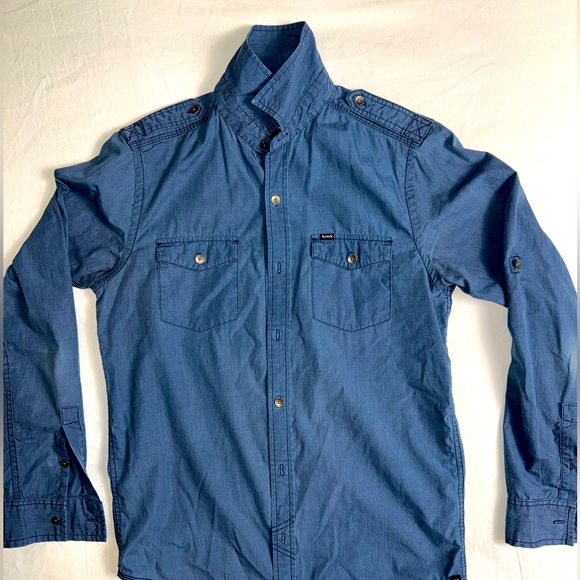 Men’s Hurley Long Sleeve Buttoned Shirt Size Small - Picture 1 of 7